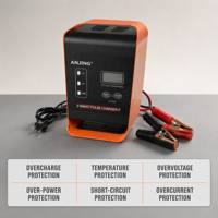 Chargeur de batterie intelligent à impulsions 600W 110V-250V 50-60Hz pour batteries au plomb 12V 24V 6-400Ah pour l'entretien des batteries automobiles