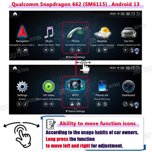 Android 13 pour Mercedes Benz Classe E W212 2010 2011-2016 GPS Navigation CarPlay HD Display Car Radio Multimedia Player System - Product Image 3