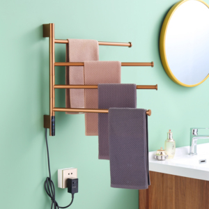 Scaldasalviette Elettrico Moderno in Acciaio Inossidabile Cromato, Regolabile, <span class=keywords><strong>per</strong></span> Hotel e Bagno, Ideale anche <span class=keywords><strong>per</strong></span> <span class=keywords><strong>Cucina</strong></span> - Vendita all'Ingrosso - Product Image 4