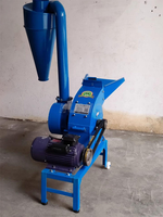Broyeur à marteaux 220V pour maïs, riz, balles de maïs, céréales et fourrage, concasseur d'aliments pour animaux (porcs), machine de traitement alimentaire, mélangeur motorisé