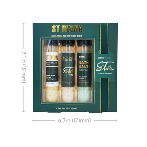 ST DEONA Set Regalo da 3 Sali da Bagno per Uomo, Olio di Tea Tree <span class=keywords><strong>Verde</strong></span> da Viaggio, Vitamina E, Bagno Rilassante per Lui - Product Image 4