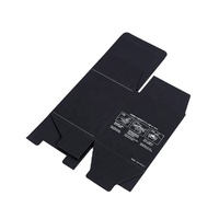 Emballage premium noir produits de personnalisation de différentes tailles bouteille de crème pour les yeux boîte à savon sachet de thé café nettoyant pour le visage boîte en papier