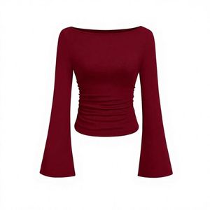 เสื้อแขนสั้นคอกลมระบายอากาศน้ำหนักเบาสำหรับผู้หญิง - Product Image 2
