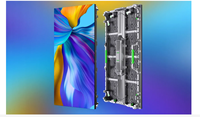 A todo color P3.9 P4.8 Fácil instalación 500x500mm Servicio frontal Led Programable Pantalla lateral doble Feria comercial Led Video Wall