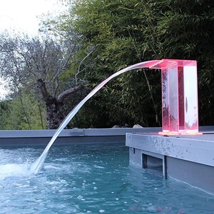 Cortina <span class=keywords><strong>de</strong></span> <span class=keywords><strong>Agua</strong></span> Acrílica Moderna Water Faery para Piscinas, Transparente y Duradera para Espacios Contemporáneos - Product Image 1