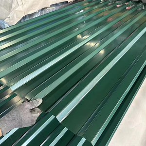 Venta directa de fábrica Hojas de acero resistentes a la corrosión Calibre 20 Hierro para techos Hoja corrugada recubierta de color galvanizado - Product Image 5