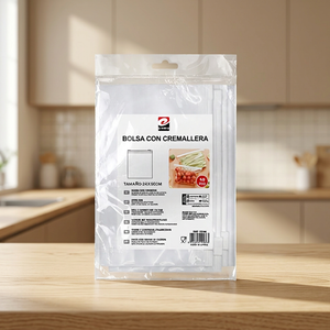Sacchetti in Plastica PE Erpsl per Conservazione Alimenti 24x35cm con Chiusura a Zip Capacità 3-6L per Mantenere la Freschezza - Product Image 3