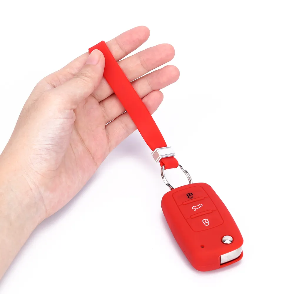 Individueller Silikon-Autoschlüssellager Gummi-Schlüsselanhänger Armband 3D-Mini-Schlüsselanhänger für Autos