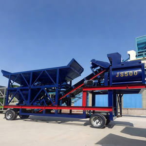 Centrale à béton mobile YHZS30 30m3/h Capacité de production Déplacement et installation faciles Travail stable et <span class=keywords><strong>prix</strong></span> bon marché - Product Image 1