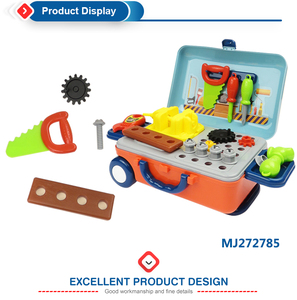 Populaire en plastique bricolage Puzzle jouet bloc de construction ensembles enfants semblant jouer perceuse électrique avec tige de traction boîte Construction jouet modèle PCS - Product Image 2