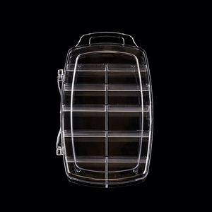 Boîte de rangement transparente à 10 compartiments pour décorations d'ongles, étui personnalisé pour faux ongles, accessoires de salon - Product Image 3
