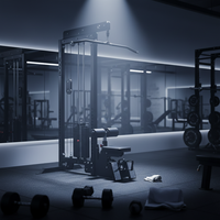 Rongan Appareil d'entraînement des oiseaux personnalisé à une seule face, modèle commercial à poulies intégrées pour la musculation en salle de sport et studio de fitness