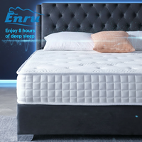 Matelas à Ressorts Ensachés en Mousse Haute Densité Alvéolée pour Hôtels, Appartements et Chambres, Livré en Boîte