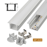 1pcs 0.5m 1m 2m Multifonctionnel LED Aluminium Profile Strip Light Embedded Installation for Ceiling Wall Art