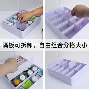 ตะกร้าเก็บของแบบ 5 ช่อง และ 10 ช่อง สำหรับโรงพยาบาล กล่องลิ้นชักแบ่งช่องสำหรับเก็บยา น้ำเกลือ และยาเม็ด - Product Image 6