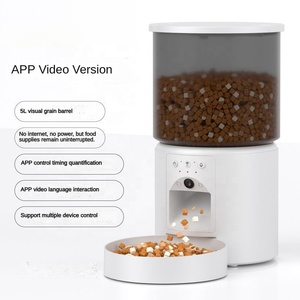 กล้องวงจรปิดรูปวงรีสีขาว 4 ลิตร รองรับ WiFi แบบดูอัลแบนด์ ความละเอียด 4MP HD พร้อมฟังก์ชั่นให้อาหารสัตว์เลี้ยงอัตโนมัติ ควบคุมผ่านแอพ บันทึกเสียงได้ ใช้พลังงานสองระบบ สำหรับอาหารแมวและสุนัขแบบเม็ด - Product Image 2
