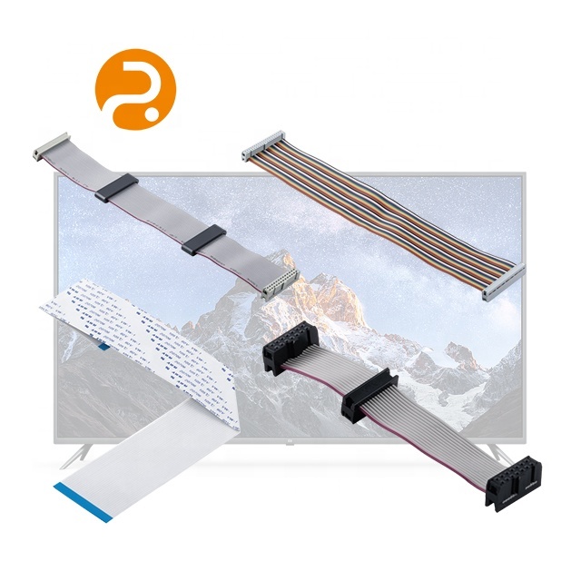 Custom Internet Data Center 23 Pin Flex Idc Lcd Flexible Flat Ribbon Ffc Cable