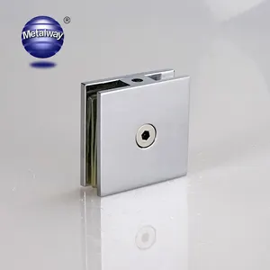 Regular Size Wall Mounted Square Shower Screen Clamps Fitting Stainless Steel Brass Zinc Alloy Shower Door Glass Clamp