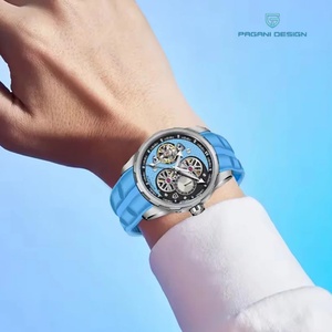 Reloj de Pulsera Mecánico con Tourbillon y Esqueleto para Hombre PAGANI DESIGN PD-YS022, Reloj Automático para Hombre con Correa de Caucho Fluorado - Product Image 4