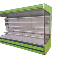 Enfriador de Exhibición de Frutas y Verduras con Refrigeración por Aire, Iluminación LED y Control por Aplicación para Supermercados, Gran Venta