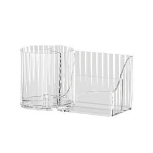 Caja de almacenamiento de armario con espejo, armario de baño, estante inclinado en capas transparente montado en la pared, organizador de joyas de lápiz labial cosmético - Product Image 5