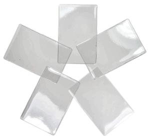 Porta biglietti da visita in plastica trasparente in PVC, - Product Image 4