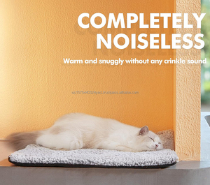 Washable Self Warming <b>Cat</b> Bed Self Heating <b>Cat</b> Dog Mat Extra Warm Thermal Pet Pad Mat with Removable Cover for Indoor <b>Outdoor</b> - Product Image 5