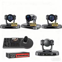 Kit de caméra de streaming G530 USD1498 avec livraison gratuite = 4 caméras de conférence PTZ 4K avec zoom optique 30X, diffusion LAN et IA + contrôleur
