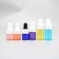 Bouteilles en verre de 1 ml, 2 ml, 3 ml, 5 ml pour huiles essentielles, lotions, produits de soin de la peau, mini-bouteilles compte-gouttes en verre pour sérum cosmétique