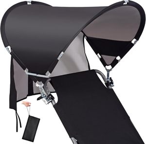 Parasol pliable portable UPF50+ universel pour chaise de plage, chaise de camping, <span class=keywords><strong>lit</strong></span> de camping et <span class=keywords><strong>lit</strong></span> pliant – Vente en gros - Product Image 3