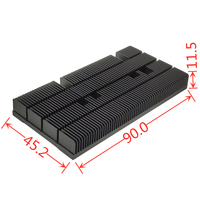 Fabricant chinois de grands dissipateurs thermiques à ailettes rainurées, dissipateur thermique à ailettes collées 500 Watts pour LED, dissipateur thermique personnalisé, grand dissipateur thermique