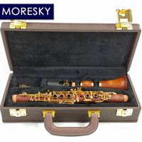 MORESKY ME1 Clarinet EB Tone Ebony Rosewood 17-Key Customized Redwood Body Nickel Silver Surface Silver Plated Keys