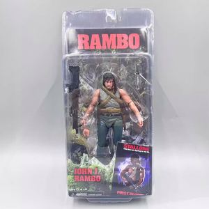 Figurine d'action NECA Movie First Blood <span class=keywords><strong>Rambo</strong></span> Battle Survival Edition <span class=keywords><strong>Stallone</strong></span> 7 pouces en PVC, modèle en boîte colorée - Product Image 2