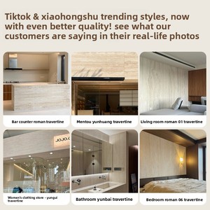 Panel Decorativo Flexible para <span class=keywords><strong>Pared</strong></span> Exterior, Diseño Wabi-Sabi, Travertino Blanco Romano de 3mm de Grosor, Resistente al Fuego y a las Manchas - Product Image 3