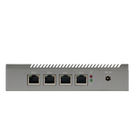 Mini PC Industrial de Última Generación, Sin Ventilador, Resistente, con 4 Puertos LAN de 2.5G, Pantalla HD Dual, 8GB de RAM DDR3, SSD M.2, RS232 + 4G