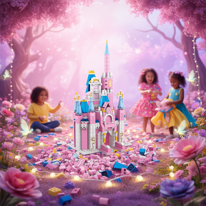 Set de Construcción Castillo de Princesa, 1000 Piezas, 6+ Años, Torre Rosa, Juguete de Construcción para Niños - Product Image 3