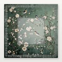 Alas Mahjong Mewah Baru Terlaris dari Pabrik, Karet Alam Anti Selip Motif Kembang Api Ukuran 800mm * 800mm Stok Lokal