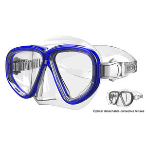 स्पष्ट दृश्य लेंस पेशेवर महासागर मुक्त गोता मास्क वयस्क के लिए पीले पीसी फ्रेम स्कूबा डाइविंग मास्क - Product Image 4