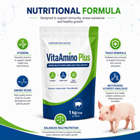 Aditivo Alimenticio Multivitamínico con Aminoácidos para Cerdos, para Mejorar la Inmunidad, Aliviar el Estrés y Apoyar el Crecimiento