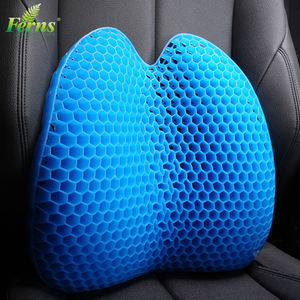 Cojín de Gel de panal cómodo para oficina y hogar, cojín de soporte Lumbar de rebote lento, cojín para respaldo de silla - Product Image 2