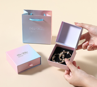 Scatola Rigida in Carta Rosa Personalizzata con Laminazione Lucida e Logo in Rilievo, Prezzo all'Ingrosso di Fabbrica, Dimensioni Personalizzabili