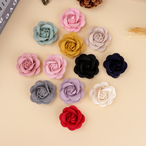 Camellia And Rose Flower Accessories 4.5Cm Cloth Handmade <b>For</b> Hair Ties Corsages Clothing Shoes <b>Hats</b> <b>Wedding</b> Decor - Product Image 1
