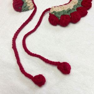 Crochet Dog <b>Scarf</b> Handmade <b>Knitted</b> Accessories with Flower Shape - Product Image 3