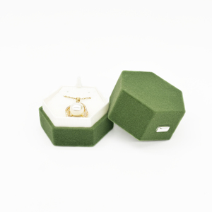 批发迷你风格灰色黄色绿色蓝色戒指耳环吊坠珠宝包装盒，适合您的标志颜色 - Product Image 4