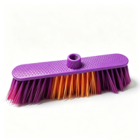 Brosse de nettoyage domestique en plastique à poils doux en soie pour sols intérieurs, tête de balai, vente en gros, fabriquée en Chine