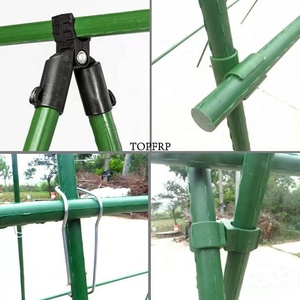 Bâtons de soutien pour plantes en acier recouvert de plastique robustes, piquets pour tomates, piquets de jardin - Product Image 3