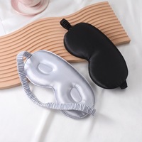 Masque de sommeil 3D en soie profilé, bandeau en satin pour dormir la nuit, avec logo personnalisé, cache-yeux de voyage pour le bureau, l'hôtel, cadeau de la Saint-Valentin