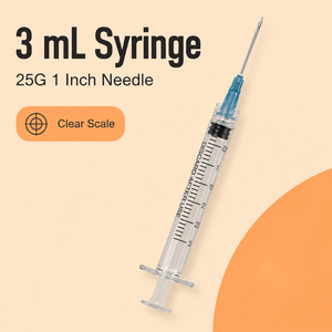 Jeringa Desechable de 3 <span class=keywords><strong>ml</strong></span> con Aguja 23G, Esterilizada con EO, Luer Slip, 100 Unidades por Caja, Venta al Por Mayor de Fábrica - Product Image 2