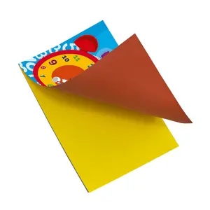 Blocco di Carta adesiva colorata per fabbrica cinese Papel AcroIris A4 Carta Oficio Block de Papeles Cartulina blocco Iris Papeleria Escolar