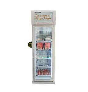 Machine à distributeur intelligente pour réfrigérateur, appareil avec lecteur de cartes, prise de crème glacée, livraison automatique